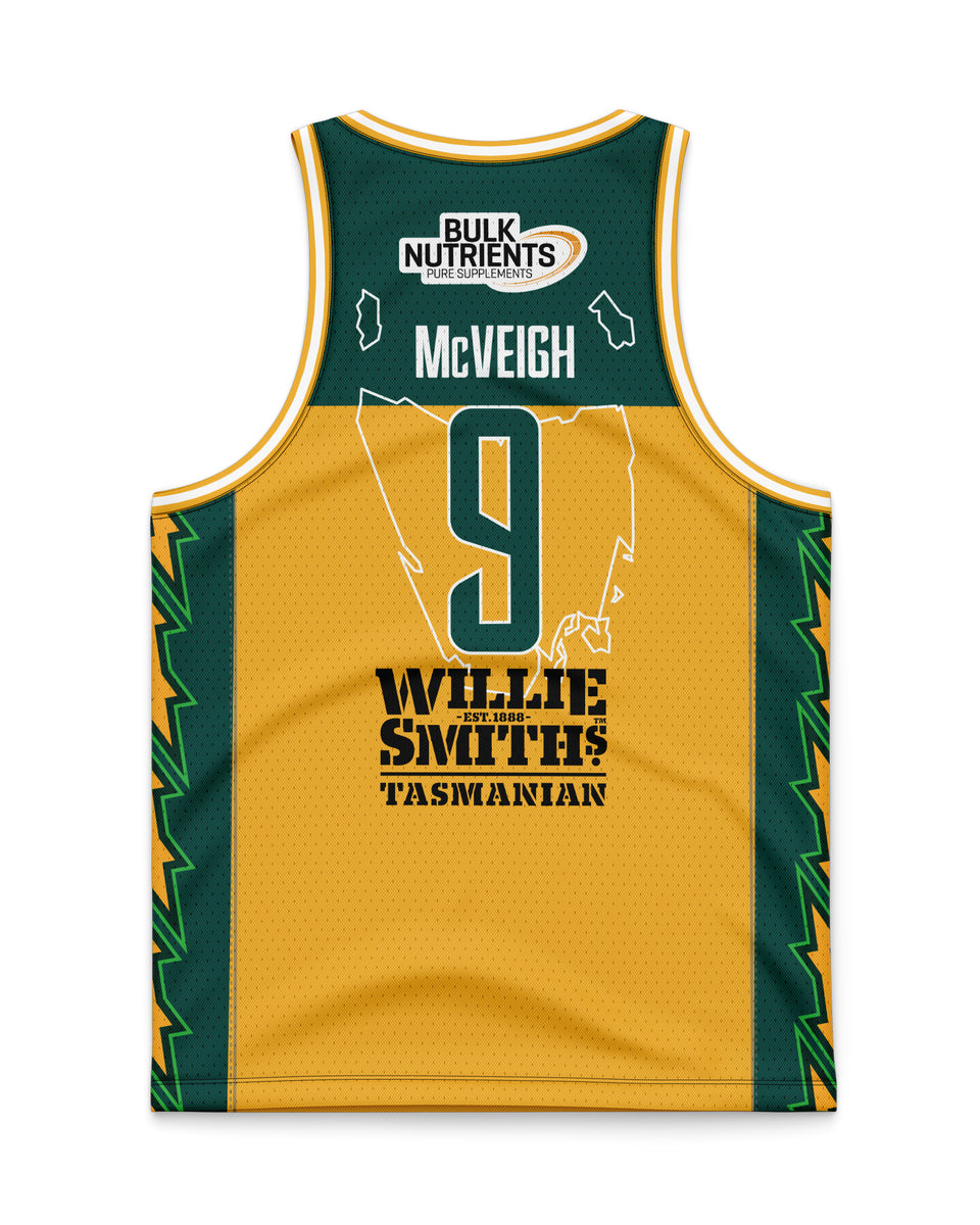 Tasmania JackJumpers 23/24 Youth Away Jersey Jack McVeigh Official
