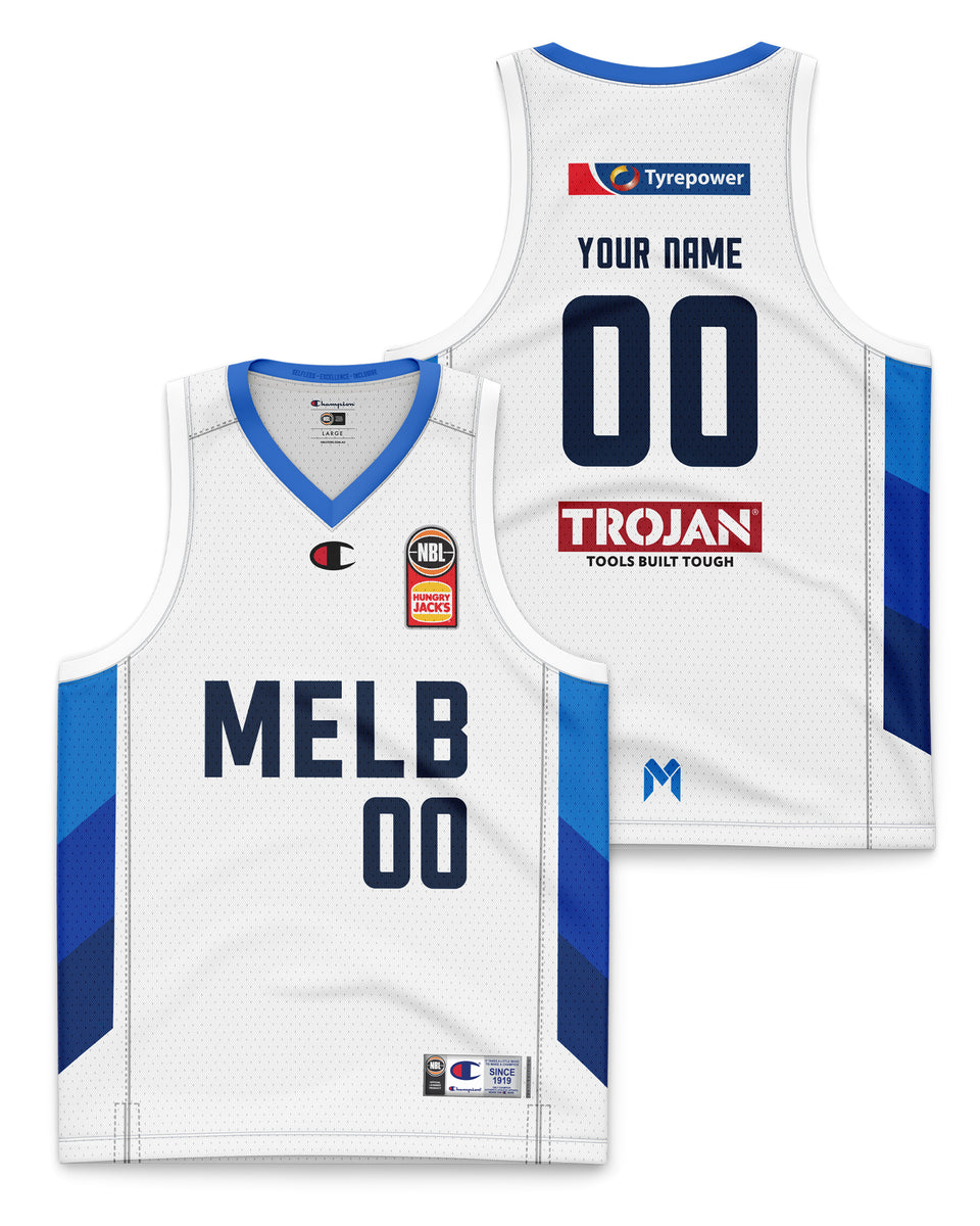 Melbourne United 23/24 Youth Away Jersey Personalised Official NBL Store