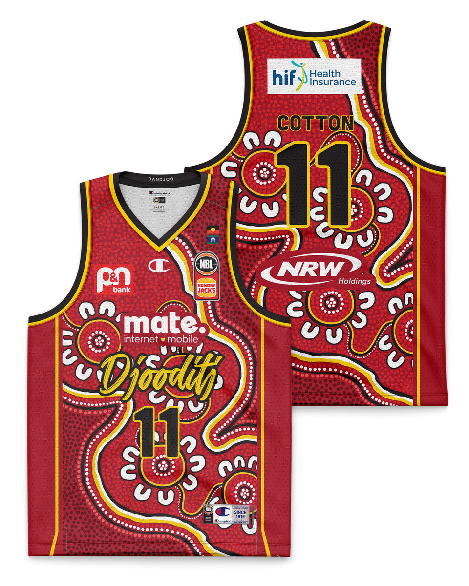 Perth Wildcats 23/24 Youth Indigenous Jersey Bryce Cotton Official
