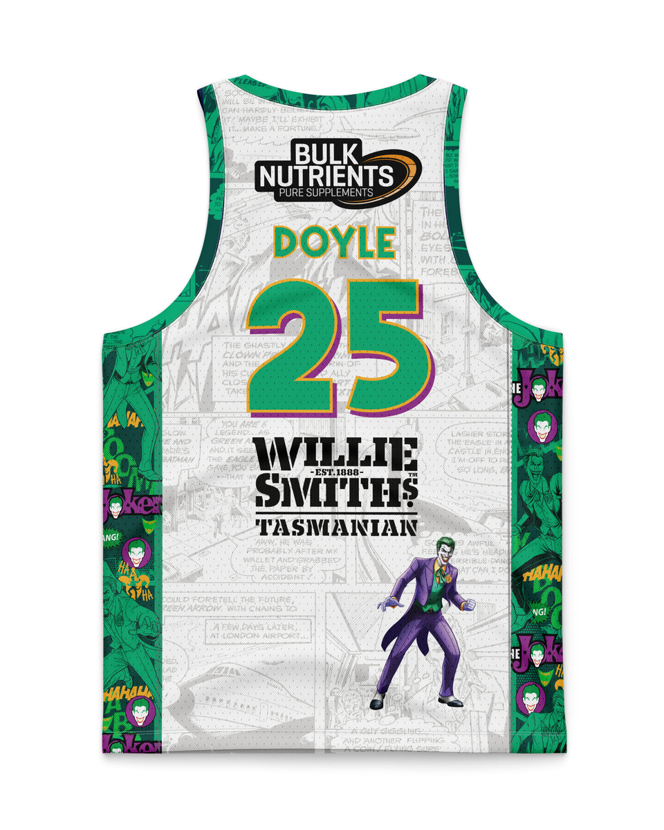 Tasmania JackJumpers 23/24 DC The Joker Away Jersey Milton Doyle