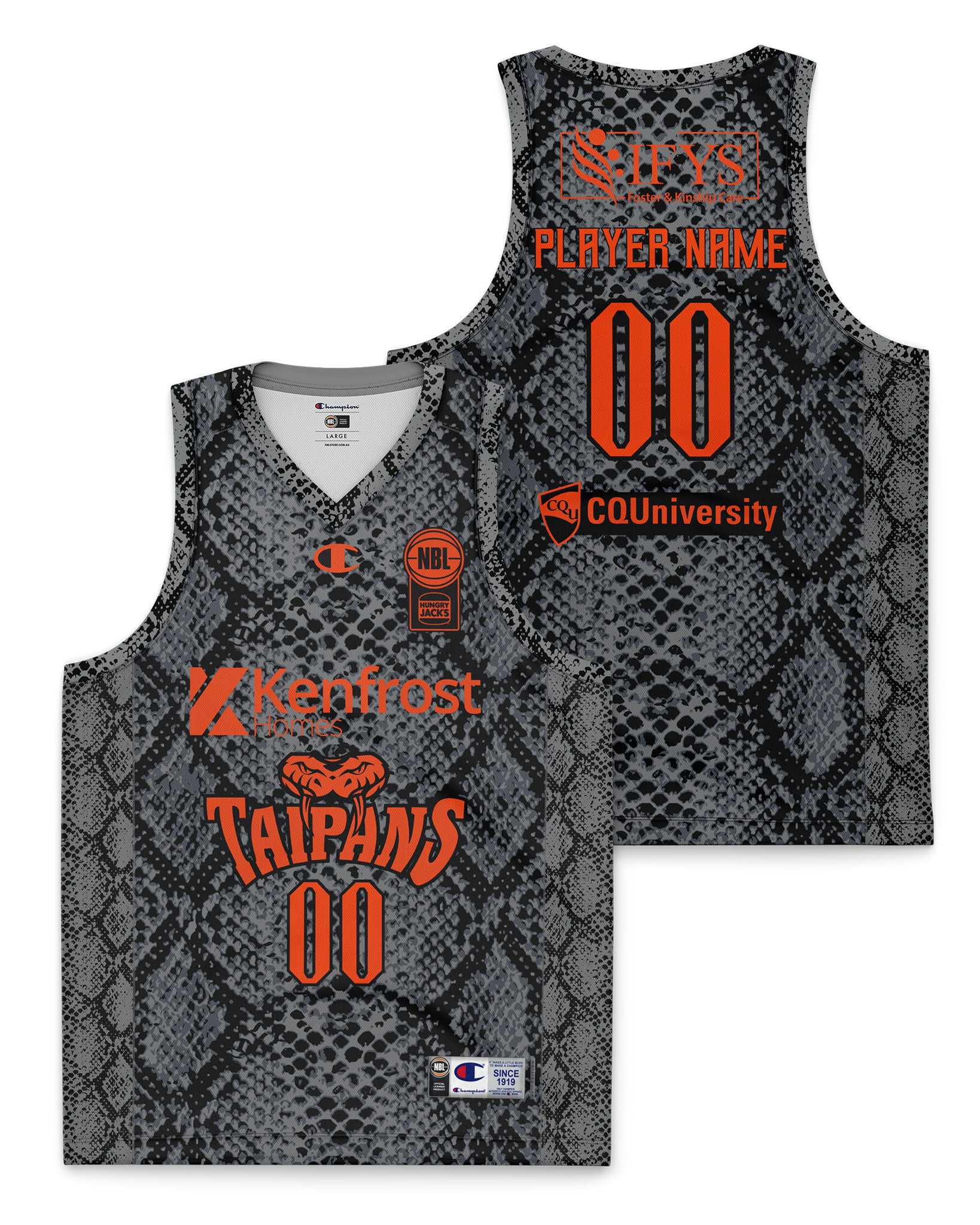 Cairns Taipans 24/25 Youth Blackout Jersey Other Players