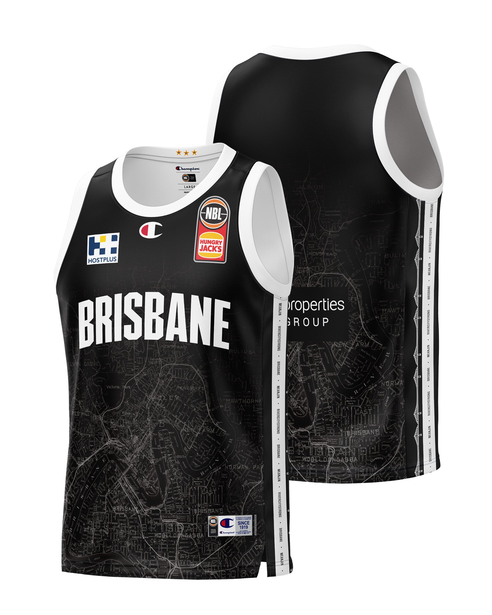 Brisbane Bullets 23 24 Blackout Jersey Official NBL Store