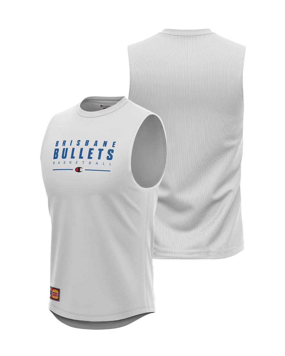 Brisbane Bullets 23/24 Basketball Lifestyle Tank - White– Official NBL ...