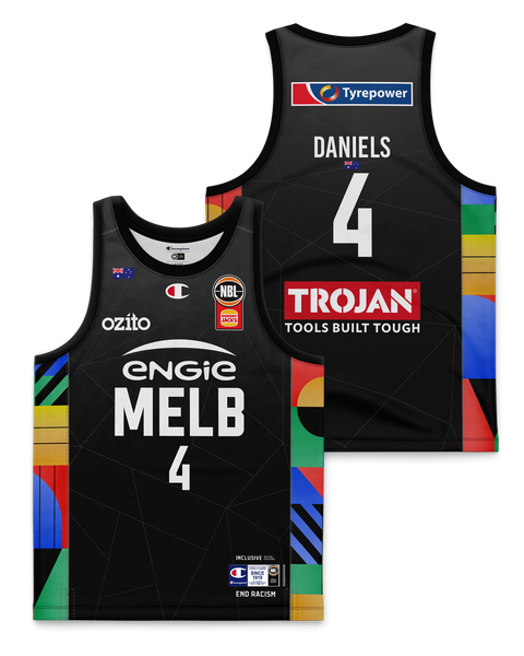 Maillot De Basketball Melbourne Boomers WNBL #1 - Taille M - Autographié Par L'Équipe