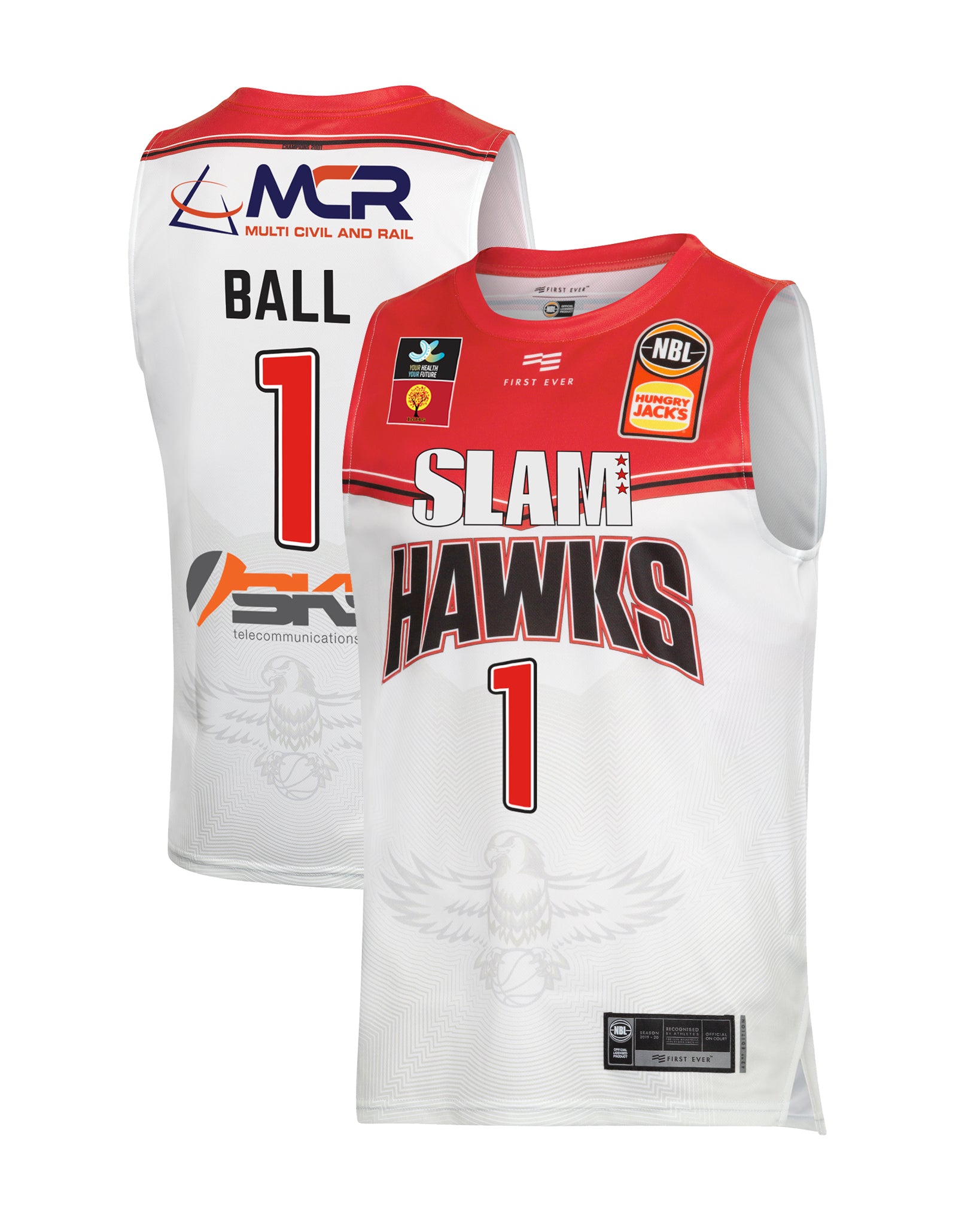 Illawarra Hawks Youth Kids Space Jam Authentic Jersey NBL Basketball by  Champion
